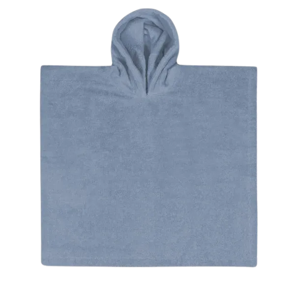 PONCHO - GREY/BLUE